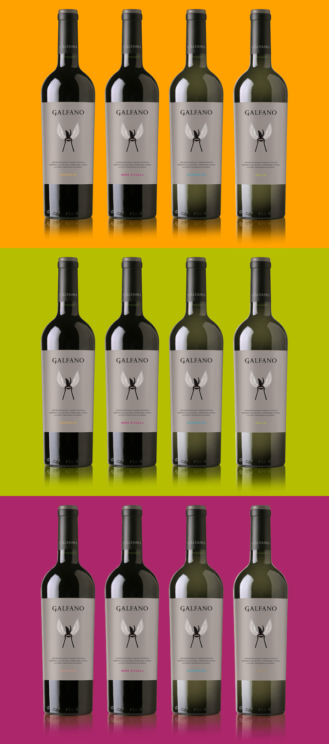 bottles colourful galfano