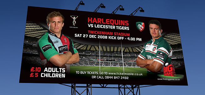 Billboard harelquins