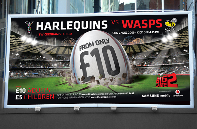 harlequins billboard