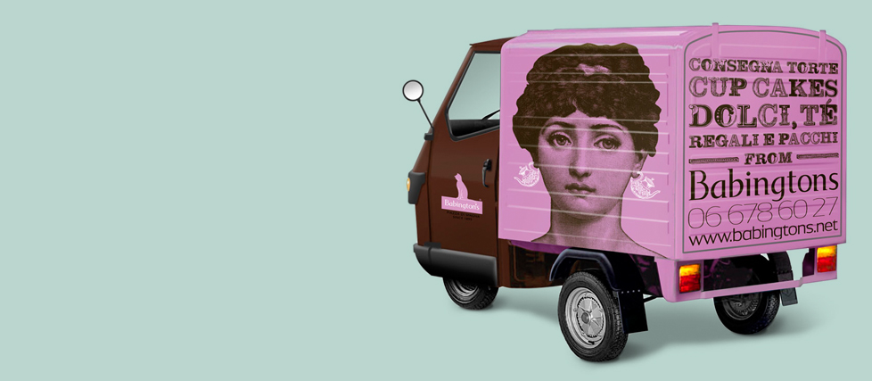 Minale Tattersfield Babingtons ape van in Rome